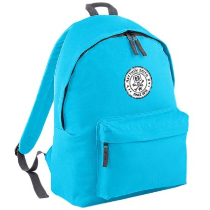 Skull Stamp Personalised Blue Backpack 