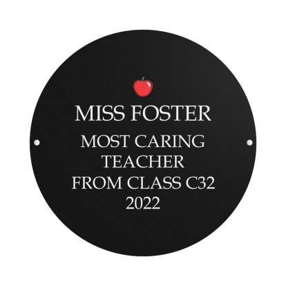 Teacher Personalised Wall Plaque