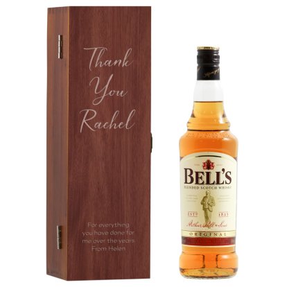 Thank You Personalised Box & Bell's Whisky