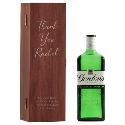 Thank You Personalised Box & Gordon's Gin