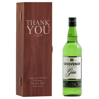 Thank You Personalised Box & Grosvenor Gin