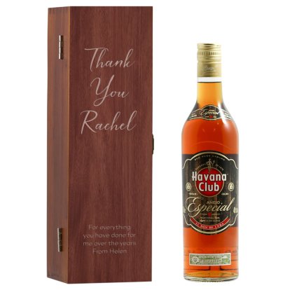 Thank You Personalised Box & Havana Club Rum