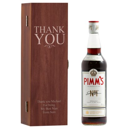 Thank You Personalised Box & Pimm's