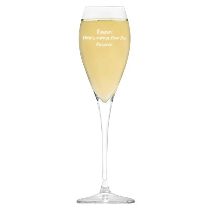 There's Always Time for Prosecco Personalised Glass
