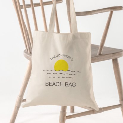 Personalised Cotton Beach Bag