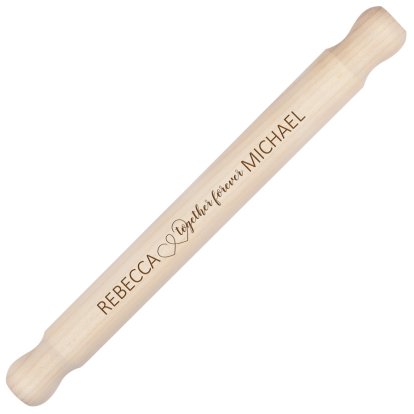 Together Forever Personalised Large Rolling Pin