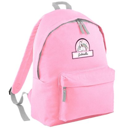 Unicorn Personalised Pink Backpack