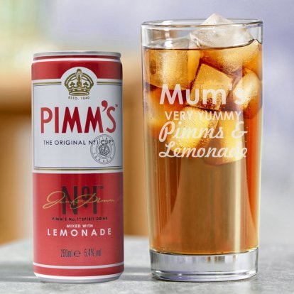 Well Deserved Engraved Glass & Pimm's Gift Set