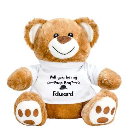 Will You Be My Page Boy Personalised Teddy Bear