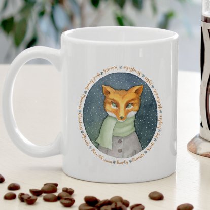 Winter Fox Personalised Mug