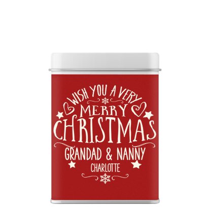 Wish You a Merry Christmas Personalised Tea