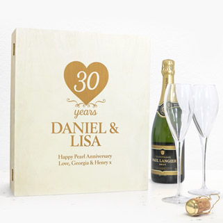 Personalised (30th) Pearl Year Anniversary Gifts